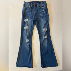 Almost Famous Distressed Denim Jeans Size 7